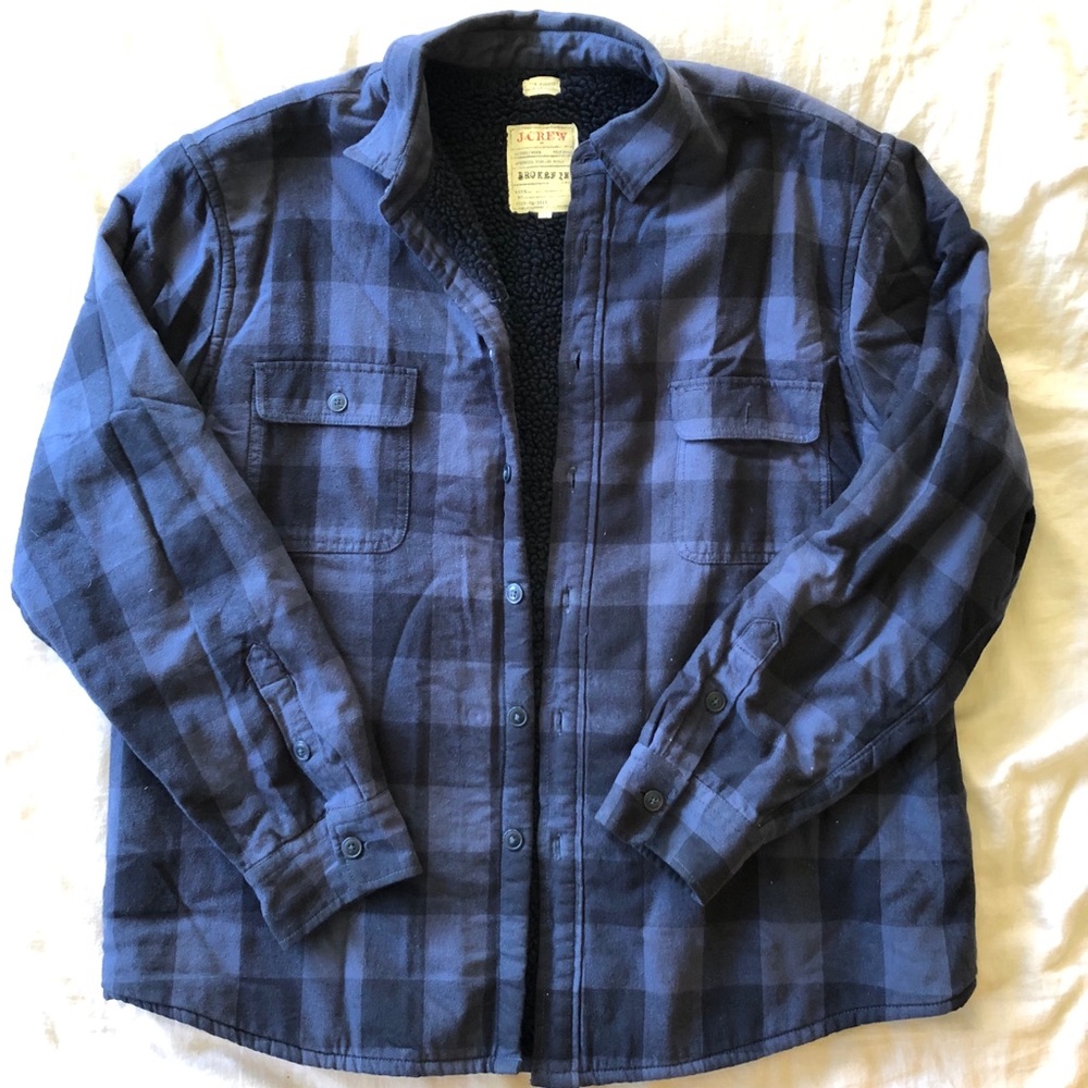 J. Crew Plaid Button-down Jacket